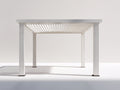 Tonnelle de jardin - aluminium - 360x300x250 cm - blanc - design contemporain