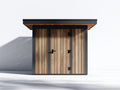 Abri de jardin - Bois - 260x200x230 cm - Bois naturel-Gris foncé - Moderne